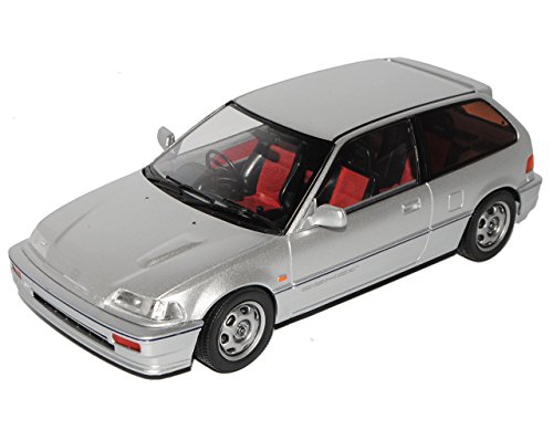 PremiumX Hon-da Civic EF3 SI 3 Türer Silber 1987-1991 Triple 9 1/18 Modell Auto