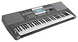 Classic Cantabile CPK-303 Keyboard - 61 Tasten mit Anschlagdynamik - 508 Klänge und 180 Begleitrhythmen - Anschlüsse für Kopfhörer und Sustain-Pedal - grau