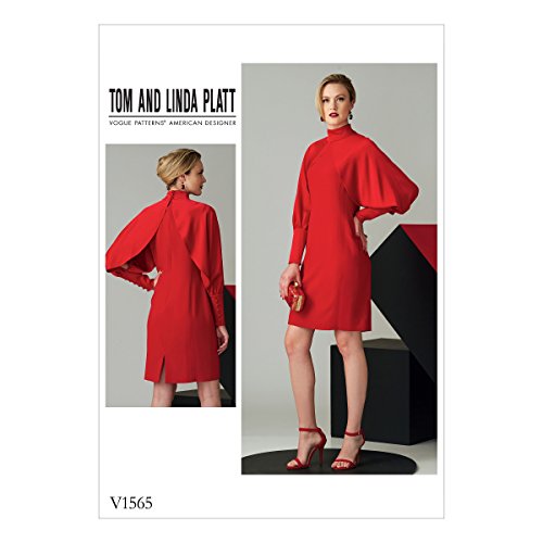 Vogue Patterns 1565E5 Damenkleid, Tissue, Mehrfarbig, 20 x 0.5 x 25 cm