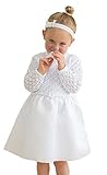 HOBEA-Germany Baby Taufkleid Blumenmädchen Festkleid, Modell: Sarah, Größe Kleider:62