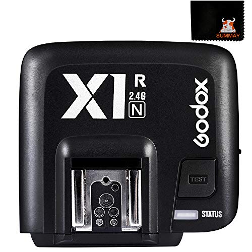 GODOX X1R-N Blitzauslöser Empfänger TTL 2,4G 32 Kanäle HSS 1/8000s Funkauslöser Blitz Sender Fernbedienung für Nikon DSLR Kamera Speedite Godox X1T-N (X1R-N Trigger)