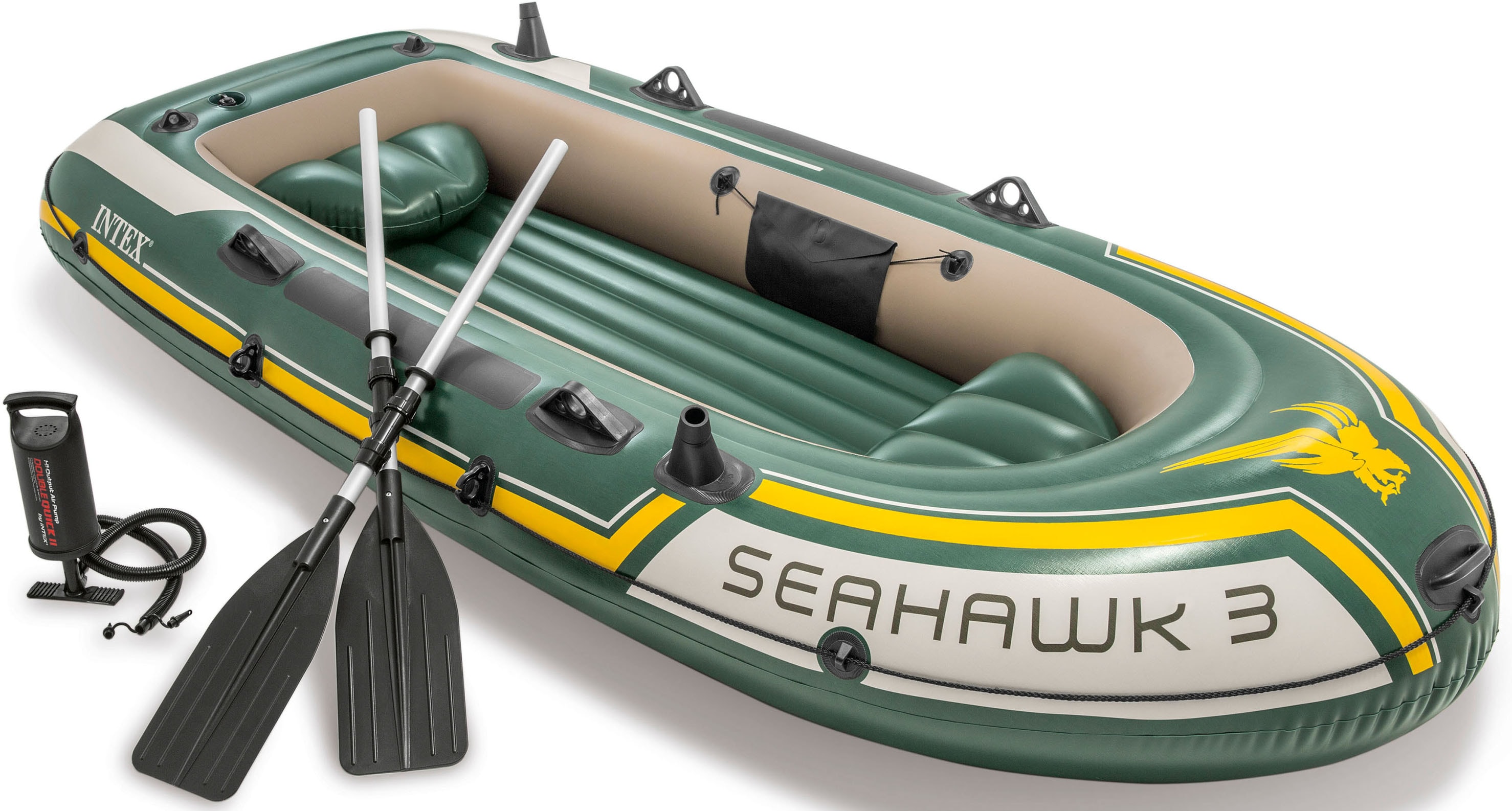 Intex Schlauchboot "Seahawk 3", (Set, mit 2 Paddeln und Luftpumpe) 3