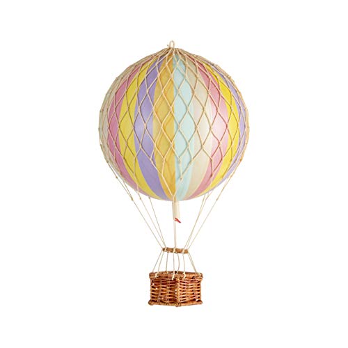 Authentic Models - Travels Light - Heißluftballon - Ballon - Regenbogen - pastell - Ø 18 cm