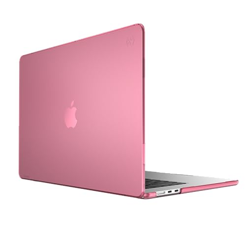 Speck SmartShell MacBook Air 15 Zoll (2023) Hülle - Ultradünne Kratzfeste Hartschalen-Hülle - Gemütliches Pink/Sweater Grey