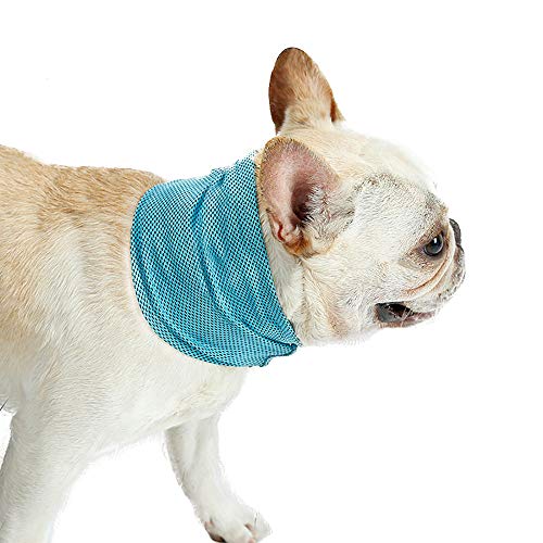 TFENG Hundekühlung Bandana Handtuch, Sommer EIS Halstuch für sofortige Kühlung Relief (Size L)