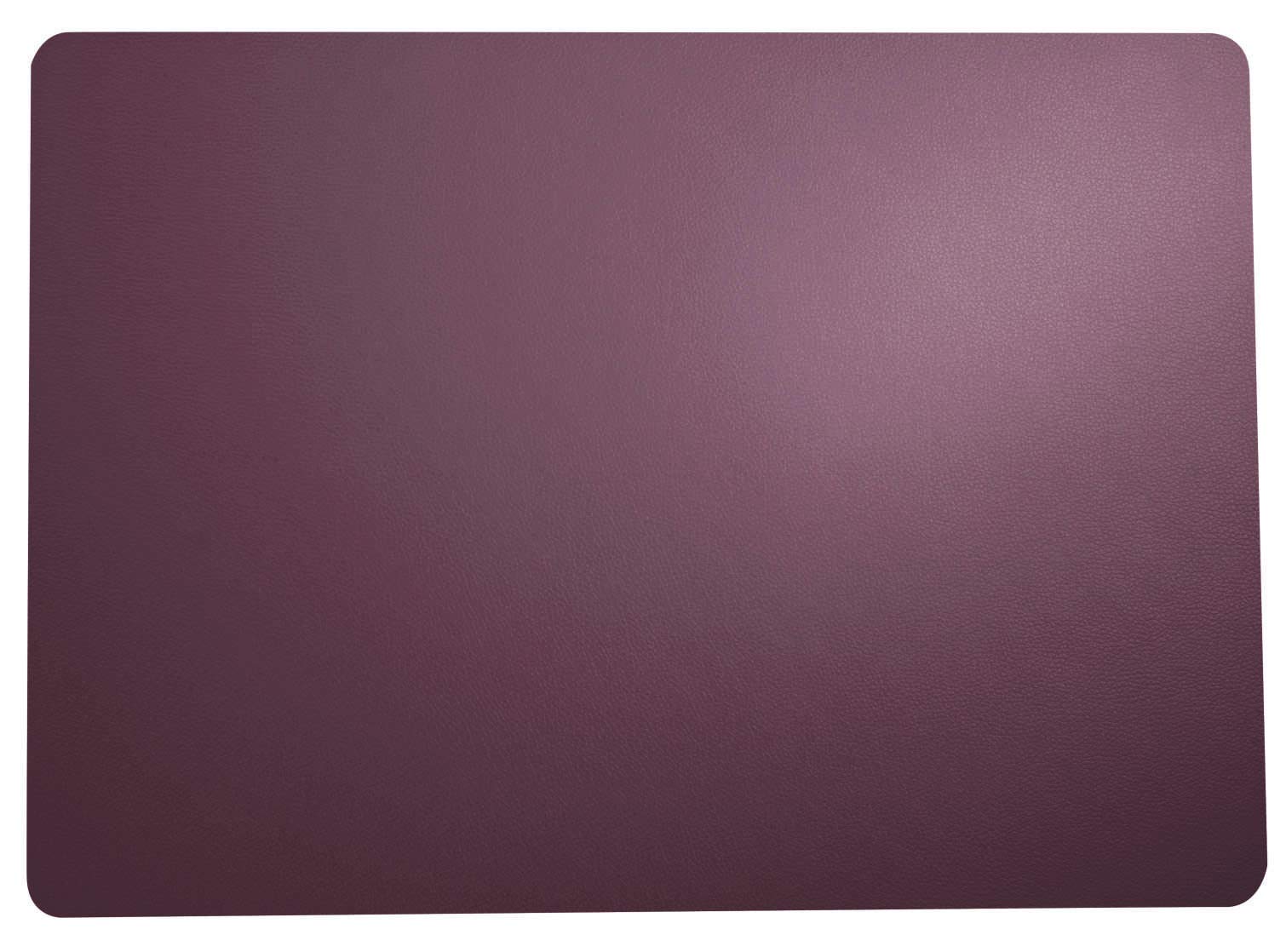 ASA Leder Tischset, Plum 46 x 33 cm, Lederoptik (6 Stück)