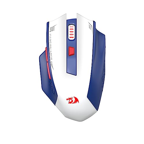 Redragon M994 Wireless Bluetooth Gaming Mouse, 26000 DPI Wired/Wireless Gamer Mouse mit 3-Mode-Verbindung, BT & 2.4G Wireless, 6 Makro-Tasten, langlebige Power Capacity für PC/Mac/Laptop