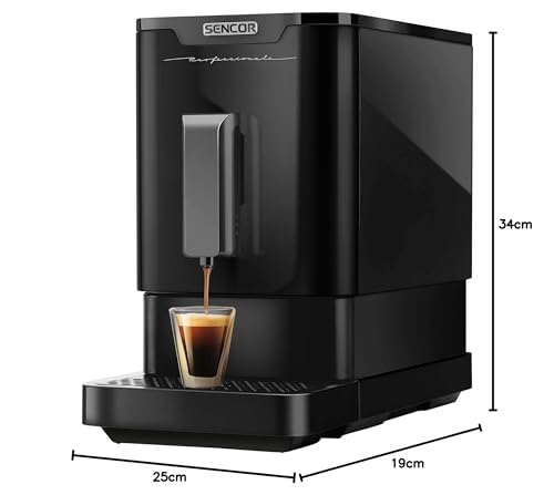 Automatische Espresso-Maschine, 1470 W, Schwarz