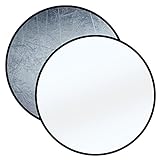 Bresser Fotostudio TR-8 Faltreflektor (Rund: 110 cm) Silber/weiß