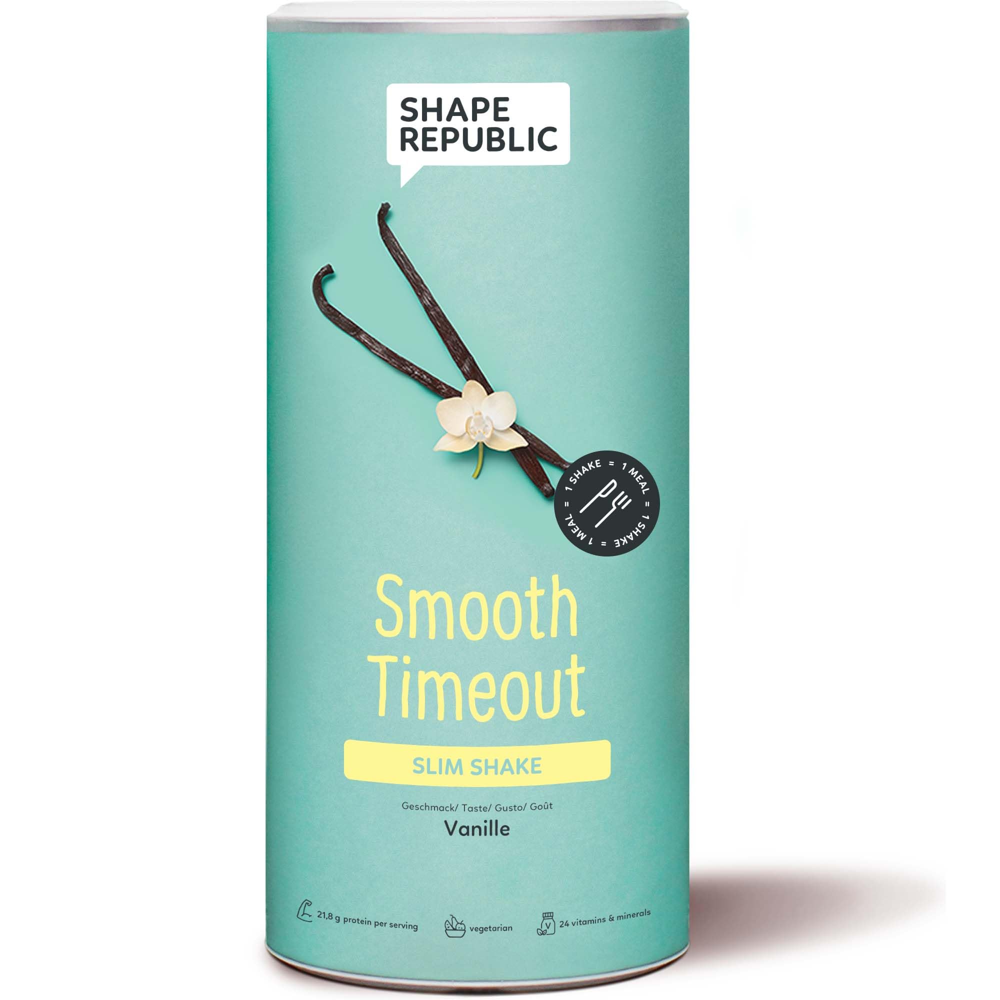 SHAPE REPUBLIC Vanille - Abnehm Shake - Proteinreich - Enthält 24 Vitamine & Mineralstoffe - Diät Shakes zum Abnehmen