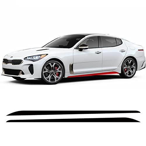 Seitenschweller Aufkleber Für KIA Stinger Autotür Seitenschweller Aufkleber Auto Body Decor Vinyl Aufkleber Racing Sport Streifen Autozubehör