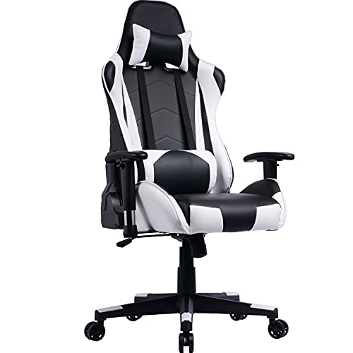 PRISP Gaming Stuhl mit Klapplehne; Gamer Bürostuhl; Racing Computerstuhl Racer Sessel