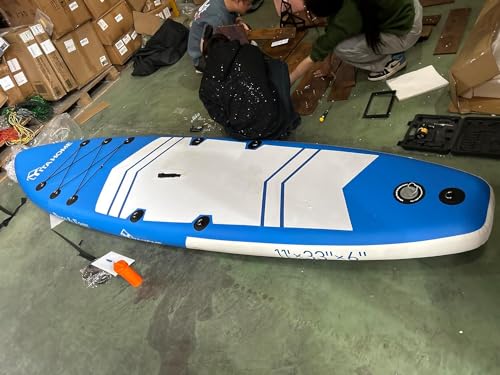 YITAHOME Stand Up Paddle Board Aufblasbares Paddleboard, SUP Board, Weiß/Blau, 3,2 m