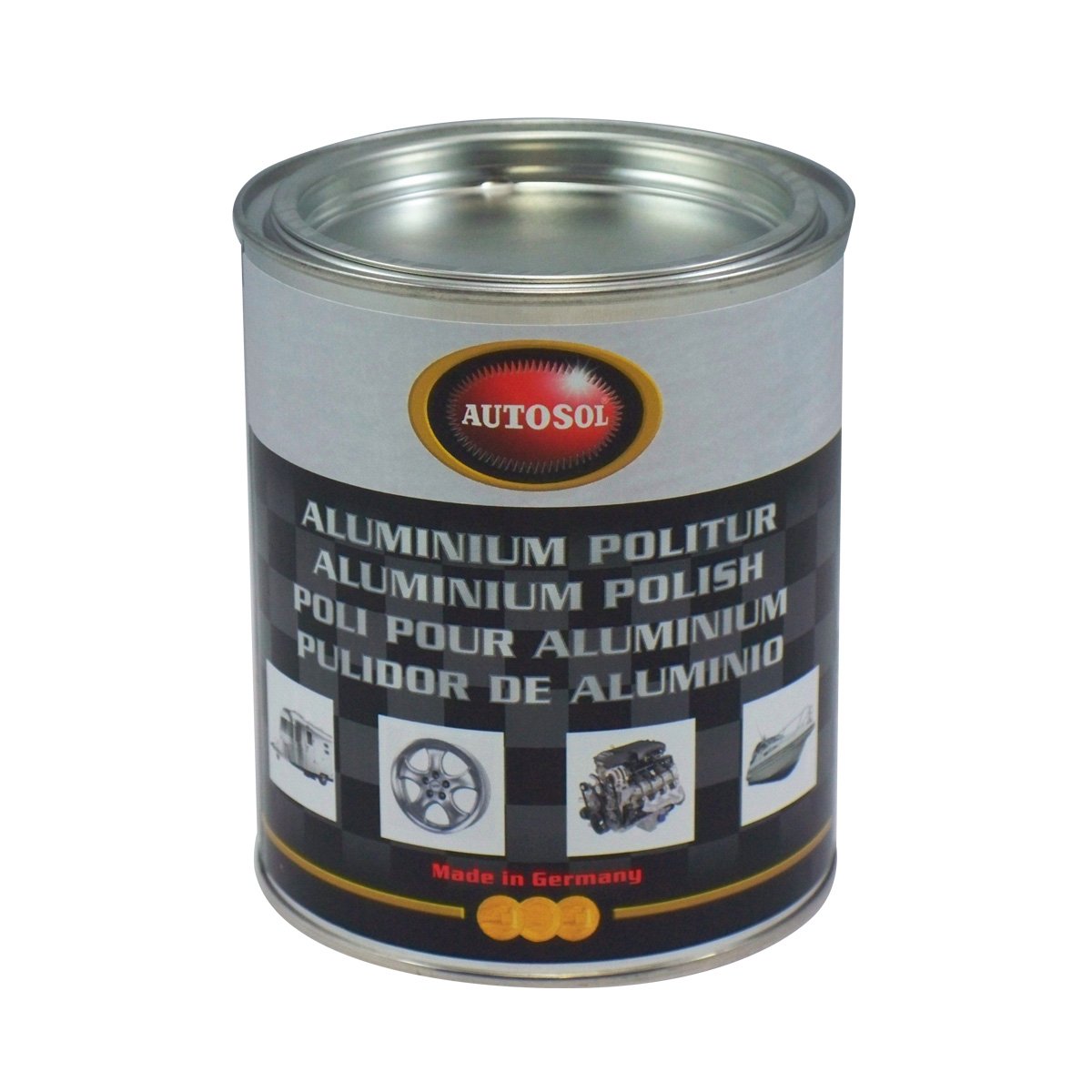 Autosol 01 001831 Aluminium Politur, 750 ml, Schwarz