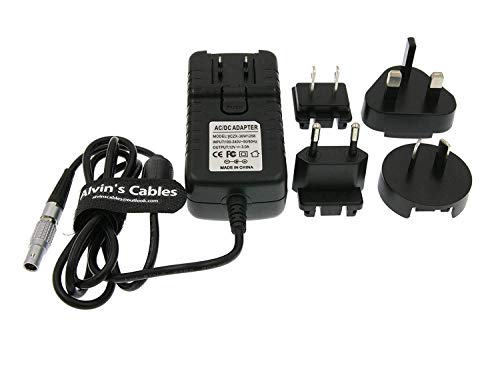 Alvin's Cables 2 Pin Stecker an Universal AC mit UK EU AU US Stecker Adapter Konverter Stromkabel für Teradek Cube Hollyland Cosmo 600 2M