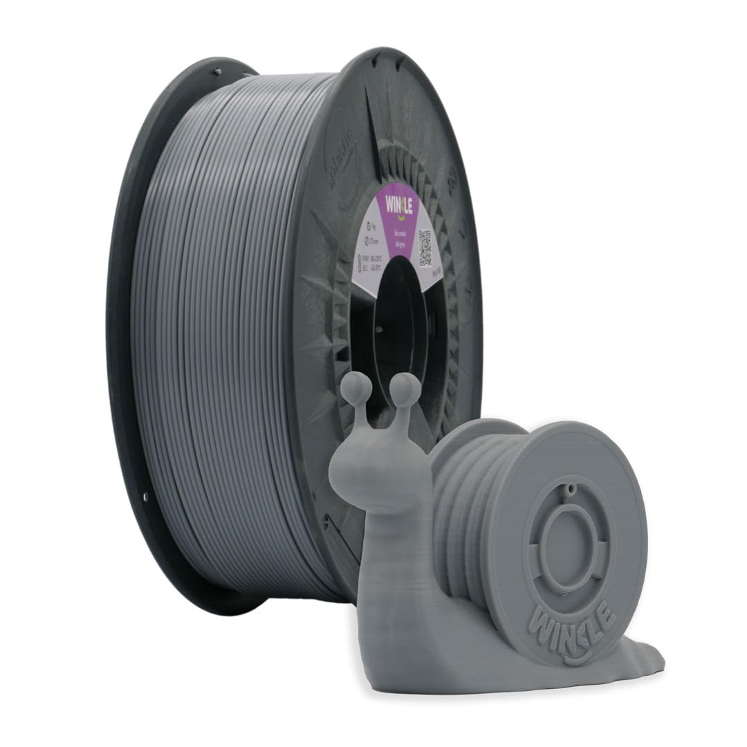Winkle ASA Filament Aschegrau Griff 1,75 mm Filamentdruck 3D-Drucker 3D-Filament Farbe Aschegrau Spule 1000 g 8435532914136