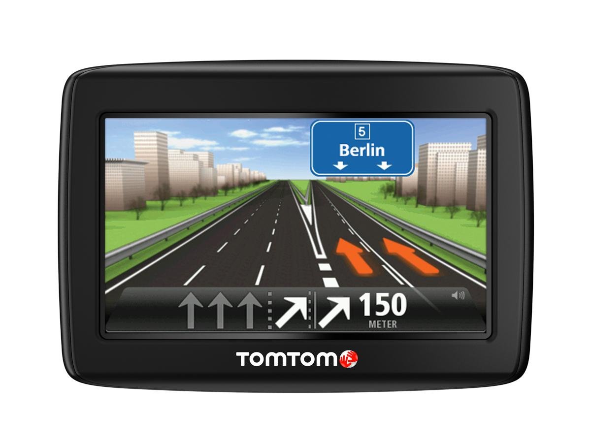 TomTom Start 20 Europe Traffic Navigationssystem (11 cm (4,3 Zoll) Display, 45 Länder, TMC, Fahrspur & Parkassistent, IQ Routes, Map Share) schwarz