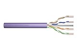 DIGITUS 500 m Cat 6 Netzwerkkabel - U-UTP Simplex - BauPVO Eca - LSZH Halogenfrei - 250 MHz Kupfer AWG 23/1 - PoE+ Kompatibel - LAN Kabel Verlegekabel Ethernet Kabel - Violett