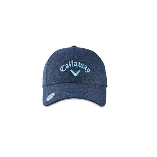 Callaway Golf 2022 Damen Mütze mit Magnetverschluss, verstellbar, Anthrazit/Blau