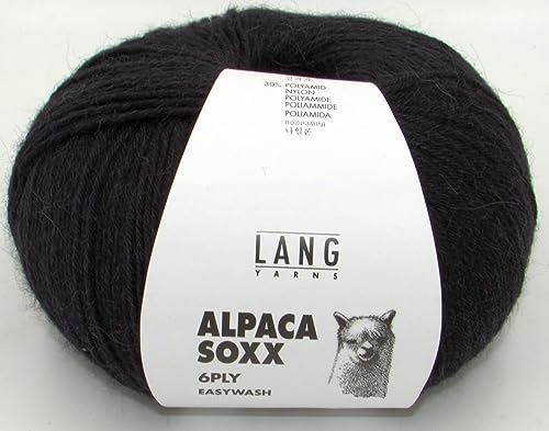 Lang Yarns Alpaca Soxx 6-ply 1087.0004 - schwarz