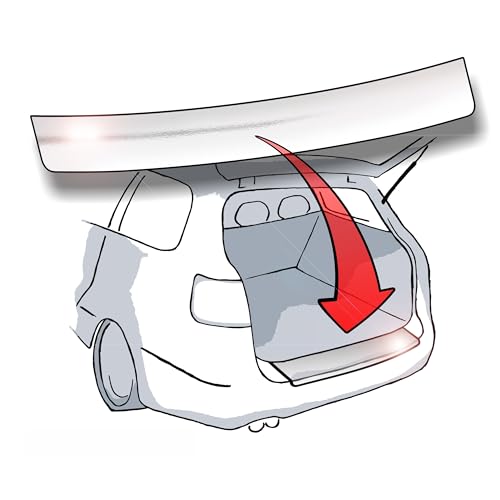 Lackschutzshop Ladekantenschutz passend für Hyundai Grand Santa Fe (Typ DM ab BJ 2012) - Chrom/Chrome hochglänzend