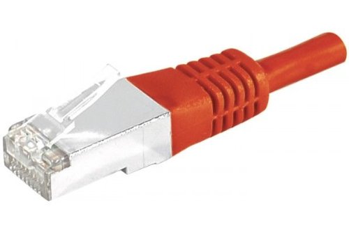 CONNECT 0,50 m Kupfer RJ45 Cat. 6 a S/FTP Patch Cord – rot