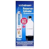 SodaStream ReservePack- mit PET Flasche (1 CO2-Zylinder für 60L und 1L PET-Flasche)