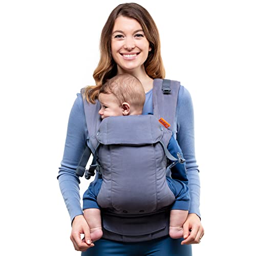 Beco Gemini Grau Babytrage für Neugeborene von der Geburt bis 20 kg, 5-in-1-Tragesystem für Kinder, komfortabel und ergonomisch