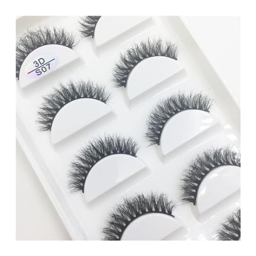 FULIMEI 16 Stil 5 0/100 Paar dicke Wimpern natürliche falsche Wimpern weiche gefälschte Wimpern Wispy Make-up Faux (Color : 5 Pairs S07, Size : 100Boxes 500 Pairs)