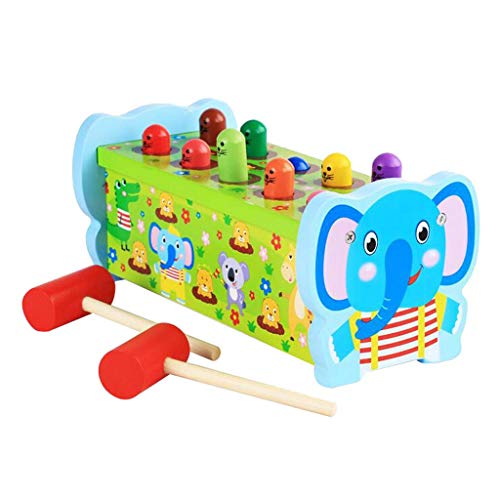 Tubayia Holz Hammerspiel Klopfspiel Interaktives Spielzeug Geschenk für Kinder Kleinkind