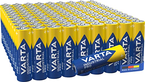 VARTA Industrial Batterie AA Mignon Alkaline Batterien LR6 - 100er pack, Made in Germany