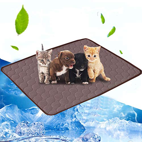 Volwco Selbst Kühlende Hundematte, Kühlmatte Selbstkühlendes Pad Pet Cool Mat Kühlmatte für Haustiere Hunde Katzen Kühlkissen zur Abkühlung in der Sommerhitze für Zuhause unterwegs oder im Auto