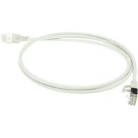 ACT Grey 10 meter LSZH U/FTP CAT6A datacenter slimline patch cable snagless with RJ45 connectors (DC7010)