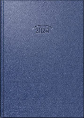 BRUNNEN Tageskalender Modell 765 2024 1 Seite = 1 Tag Blattgröße 14,3 x 20,2 cm cosmosblau