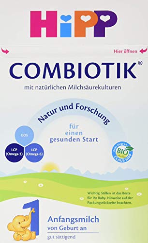 Hipp Bio Combiotik 1 Anfangsmilch - von Geburt an, 4er Pack (4 x 600g)