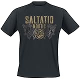 Saltatio Mortis Viking Logo Männer T-Shirt schwarz XXL 100% Baumwolle Band-Merch, Bands