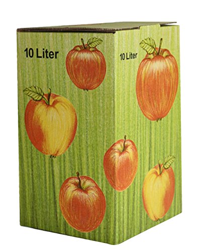 SELMA 25Stück 10 Liter Bag in Box Karton in Apfeldekor