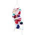 Bonetti Weihnachtsmann auf Strickleiter, die Leiter ist mit 30 bunten LEDs beleuchtet, kletternder Nikolaus für Innen- und Außen (traditionell)