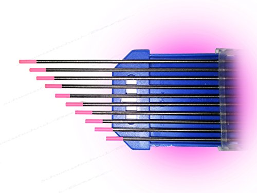 Wolframelektroden WX Pink 2,4 x 175mm Strahlungsfrei Poliert 10 Stück in der BOX