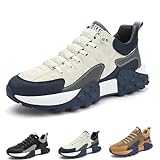 Orthopädischer Komfort-Sneaker for Herren 2024, orthopädische Slip-On-Schuhe for Herren 2024, Softsfeel Herren-Schuhe zur Linderung von Fußschmerzen, perfekte Wanderschuhe ( Color : White , Size : 42