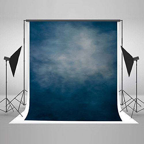 Kate 5×7ft(1.5×2.2m) Blauer Hintergrund Fotografie Farbverlauf Blauer Hintergrund Bunte Stoff Hintergrund Prop für Fotostudio