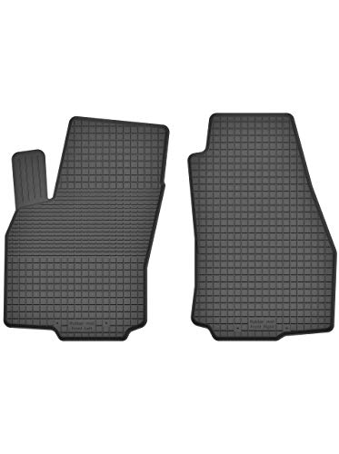 KO-RUBBERMAT 2 Stück Gummifußmatten Vorne geeignet zur FIAT DOBLO II (Bj.2009-2018) ideal angepasst