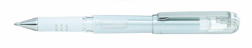 Pentel K230-WO Hybrid Gel Grip DX Tintenroller mit pigmentierter Tinte, 12-er Packung, weiß