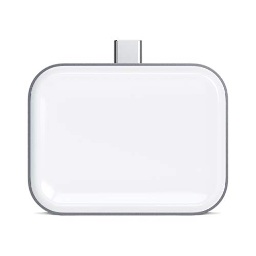 Satechi USB-C Kabellose Ladestation - Kompatibel mit Apple AirPods Pro & AirPods 2/1 mit Kabellosem Ladecase