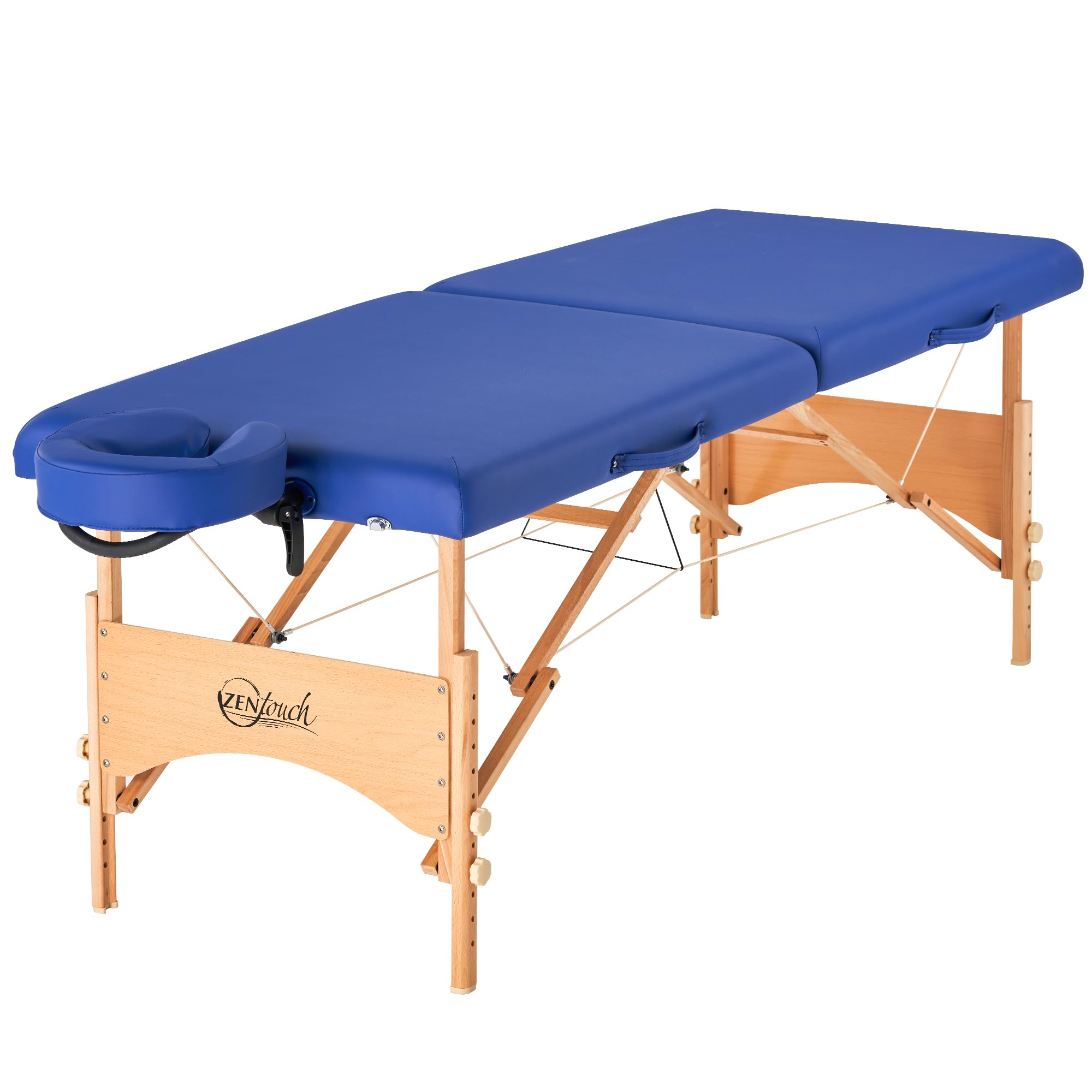 Master Massage 69cm Brady Pro Portable Mobil Massageliegenpaket in Himmelblau/Sky Blue mit Holzfuߟ und Tragetasche Massageliege, blau, Holz