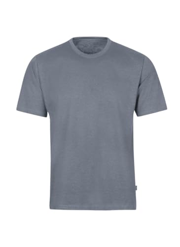 Trigema Herren T-Shirt aus Baumwolle 637202, Taupe-melange, XL