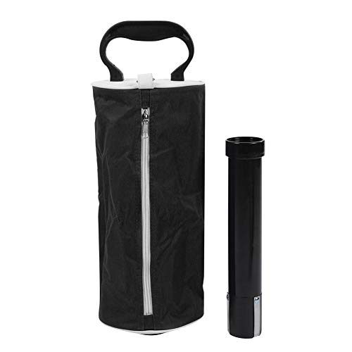 Demeras Golf Pick-Up Bag, tragbare Shag Bag Golf Ball Pick-Up Stahlrohr Retriever Tasche für ca. 70 Bälle Sammler(Schwarz)