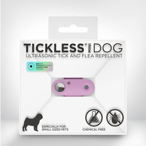 Tickless Mini Dog - chemikalienfreies, natürliches Floh- und Zeckenschutzmittel mit Ultraschall für Hunde - Orgel lila