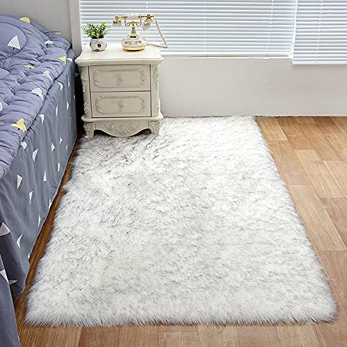 ZQWE Teppich für Schlafzimmer, Dekoration, Shaggy, flauschig, weich, rutschfest, für Schlafzimmer, große Größe, Langflor, modern, langflorig, Teppich (A/2,80 x 120 cm)