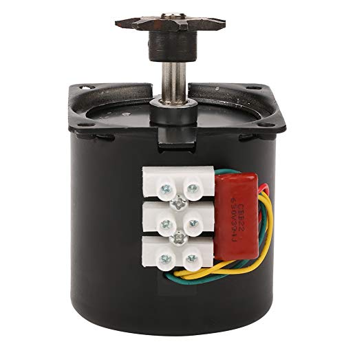 Eierinkubatormotor, Inkubatormotor für schwarze Eier, kompakter, leichter und praktischer geräuscharmer Überwachungskopf für den automatischen Inkubator(With gear)